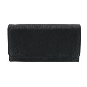 Buxton Women's Solid Colored Vegan Leather Bianca Clutch Wallet